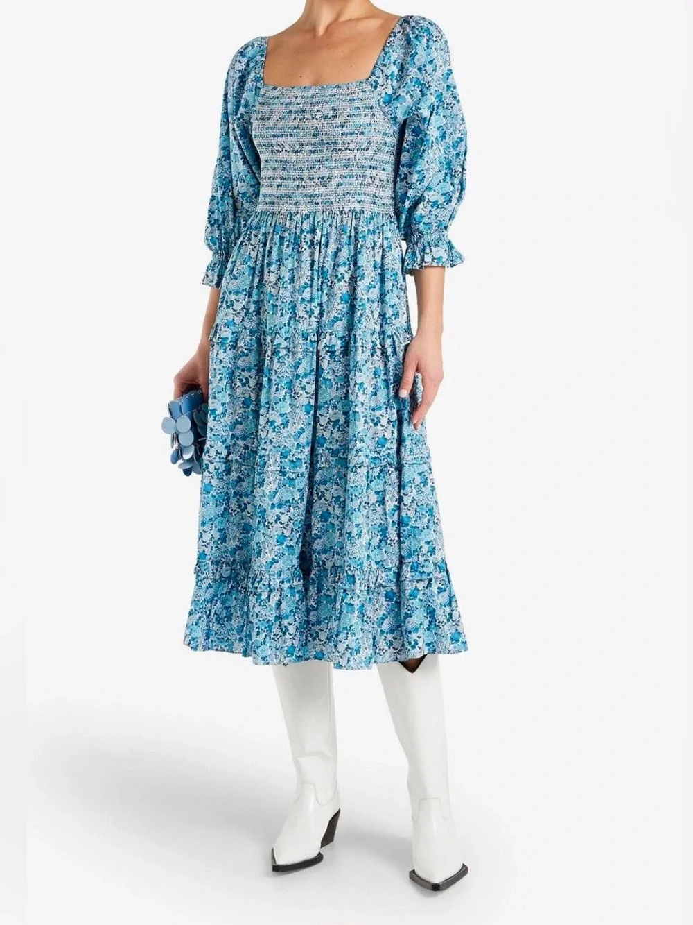 LoveShackFancy x Liberty of London Minnie Floral Midi Dress | Size XS